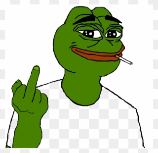 Post - Pepe The Frog Fuck You Clipart