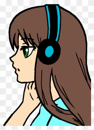 Me As An Anime Girl By Nerdy-me - Anime Girl Easy Drawing Clipart
