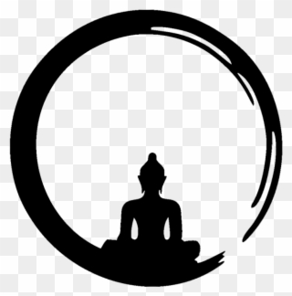Zen Meditation, Zen Meditation Chan, Meditation Png - Zen Circle With Buddha Clipart