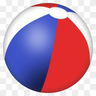 Beach Ball Tube - Red White And Blue Beach Ball Clipart - Png Download