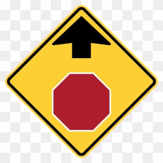 Stop Sign Ahead Sign Clipart
