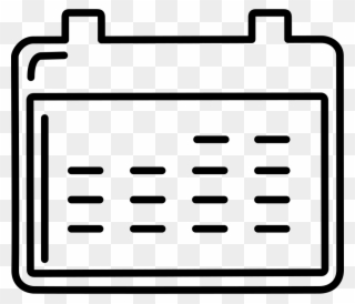 Free Stock Calendar Transparent Outline - Calendar Outline Icon Clipart