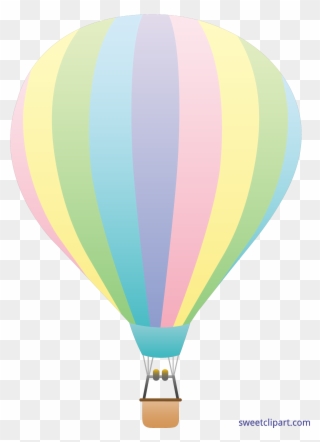 Vector Transparent Download Hot Air Clip Art - Pastel Hot Air Balloons - Png Download