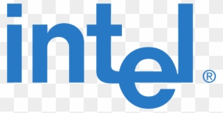 Intel First Logo 2 By Russell - Intel Logo 1968 Clipart