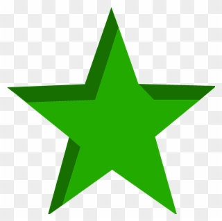 Estrella De Color Verde Clipart