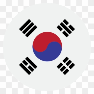 Korean - South Korea Flag Clipart