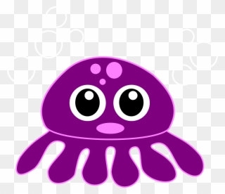 Octopus Clipart Student - Cartoon Octopus - Png Download