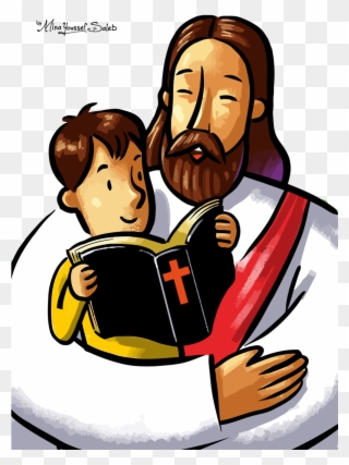 Jesus And Children Vector Clipart