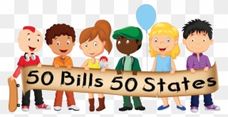 Discussion Clipart Group Therapy - 50 Bills 50 States - Png Download