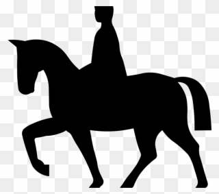 Horse&rider Equestrian Show Jumping - Horse Riding Icon Vector Clipart