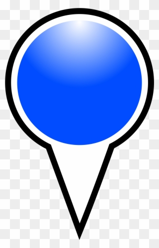 Medium Image - Marker Google Maps Blue Clipart