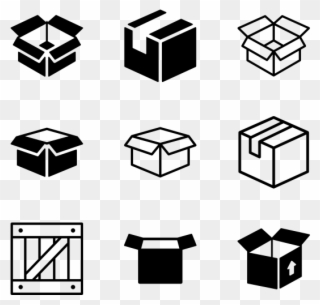 Packaging Icons - Box Icons Clipart