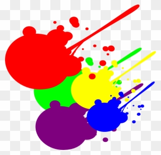 Paint Splatter Clip Art - Clipart Paint Splatter - Png Download