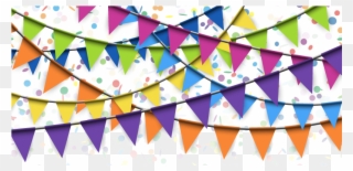 Flag Confetti Stock Photography - Confetti And Banner Png Clipart