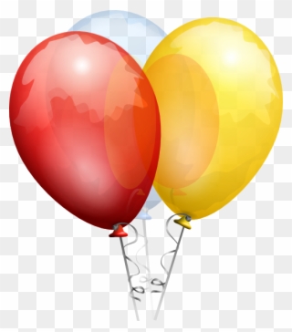 Birthday Transparent Clip Art - Birthday Balloon Transparent Background - Png Download
