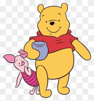 Pooh & Piglet - Winnie Pooh Cartoon Clipart