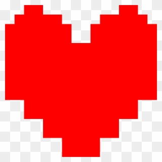 Pixel Heart Red - Undertale Red Soul Clipart