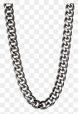 Black Chain Png - Silver Neck Chain Png Clipart