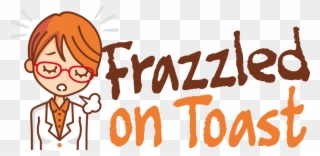 Frazzled On Toast Logo - Illustration Clipart