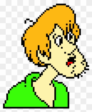Shaggy - Scooby Doo - Template Minecraft Cool Pixel Art Clipart