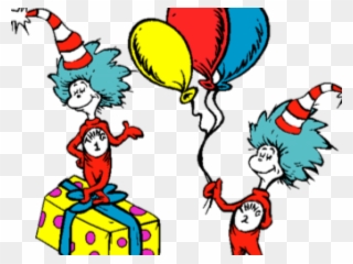 Thing Clipart Dr Seuss - Dr Seuss Birthday Drawing - Png Download