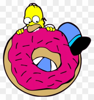 Simpsons Donut Png - Homer Et Son Donut Clipart