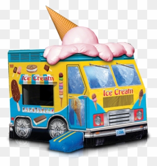 Ice Cream Truck Png - Ice Cream Bounce House Clipart