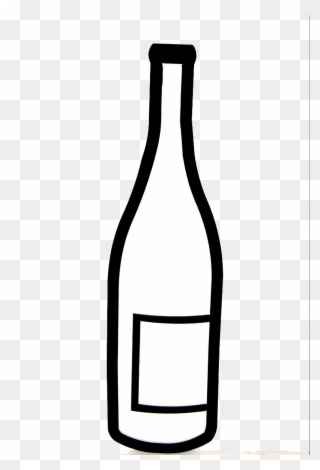 Red Wine - Wine Bottle Pictures Black And White Clipart
