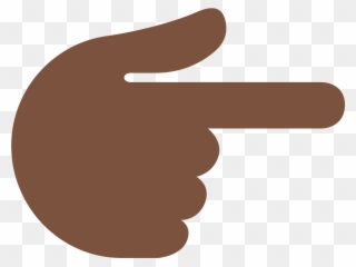 Pointing Right Backhand - Finger Pointing Right Emoji Png Clipart