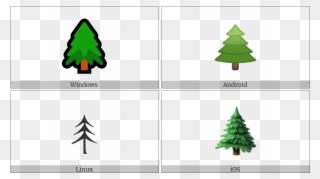 Evergreen Tree On Various Operating Systems - Christmas Tree Clipart