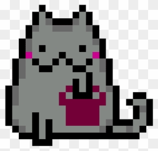 Menú Felino - Pixel Cat Clipart