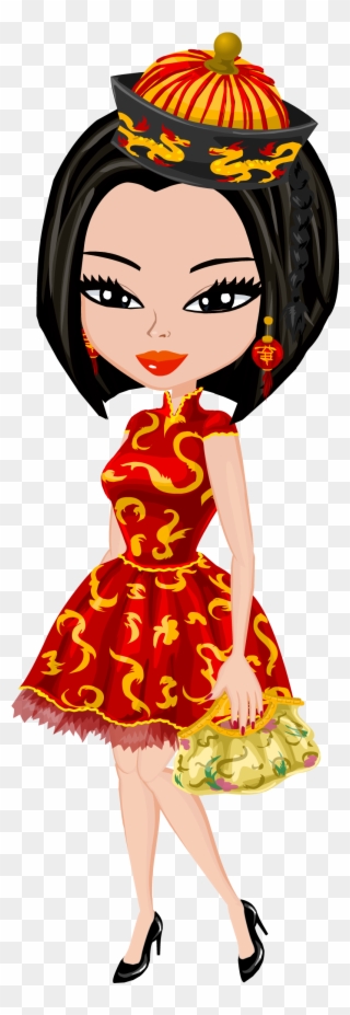 Chinese Clipart Costume Chinese - Chinese New Year Costume Png Transparent Png
