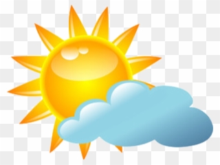 Sunny Clipart August Weather - Partly Sunny Clip Art - Png Download