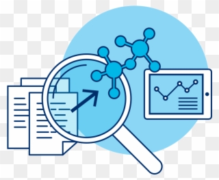 Illustration Using Metaphor Of Magnifying Glass Examing Clipart