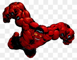 With The Red Hulk On The Loose, Causing Carnage On - Red Hulk Png Clipart