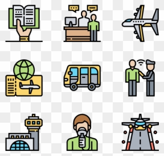 Airport - Daily Routine Icon Png Clipart
