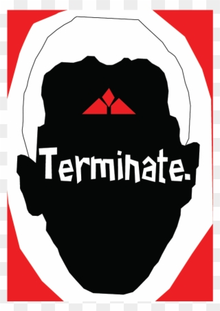 Saul Bass Style Terminator Propaganda Poster - Illustration Clipart