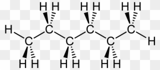 Hexane 2d A Stereo - 3d Shape Of Hexane Clipart