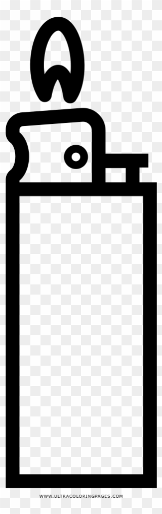 Lighter Coloring Page - Cigarette Lighter Icon Clipart