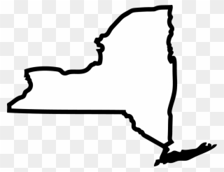 New York - New York City State Outline Clipart