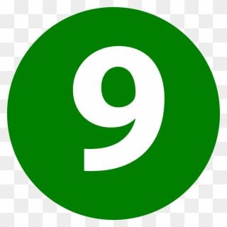 Number 9 Png - Circle Clipart