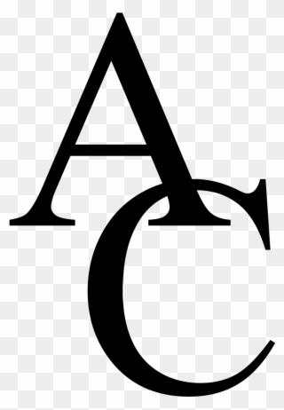 Ac Monogram Black - Angelina College Clipart