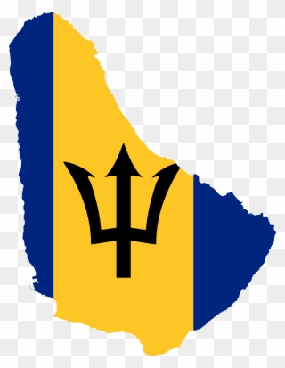 Flag Map Of Barbados-3333px Flag Of Cyprus Svg - Transparent Barbados Flag Clipart