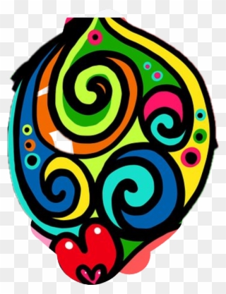 Graffiti Sticker - Pychadelic Cross Stitch Patterm Clipart