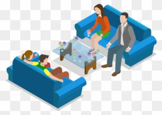 Taste Test-01 - Isometric Restaurant People Clipart