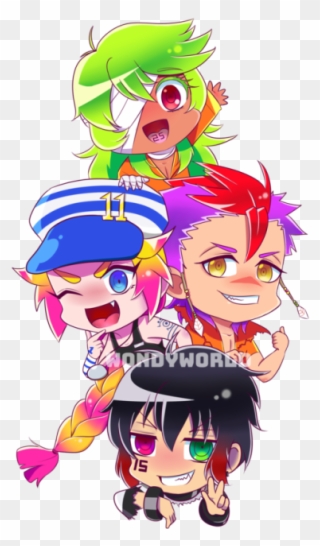 Prison With Bright Colors And Sparkles, That's What - Nanbaka Chibi Clipart