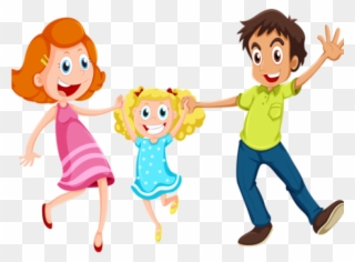 Family Clipart Muslims - Kids And Parents Clip Art - Png Download