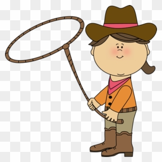 Western Clip Art Western Clip Art Western Images Plant - Cowgirl Kid Clipart - Png Download