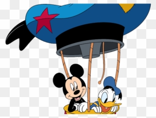 Balloons Clipart Mickey Mouse Clubhouse - Donald Duck Hot Air Balloon - Png Download