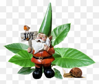 Gnome, Garden, Plant, Statue - Figurine Clipart